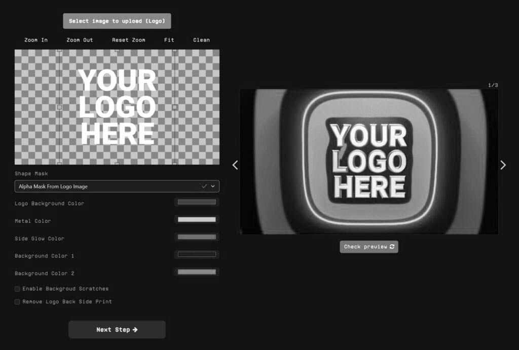 customize oprions available on the profounder