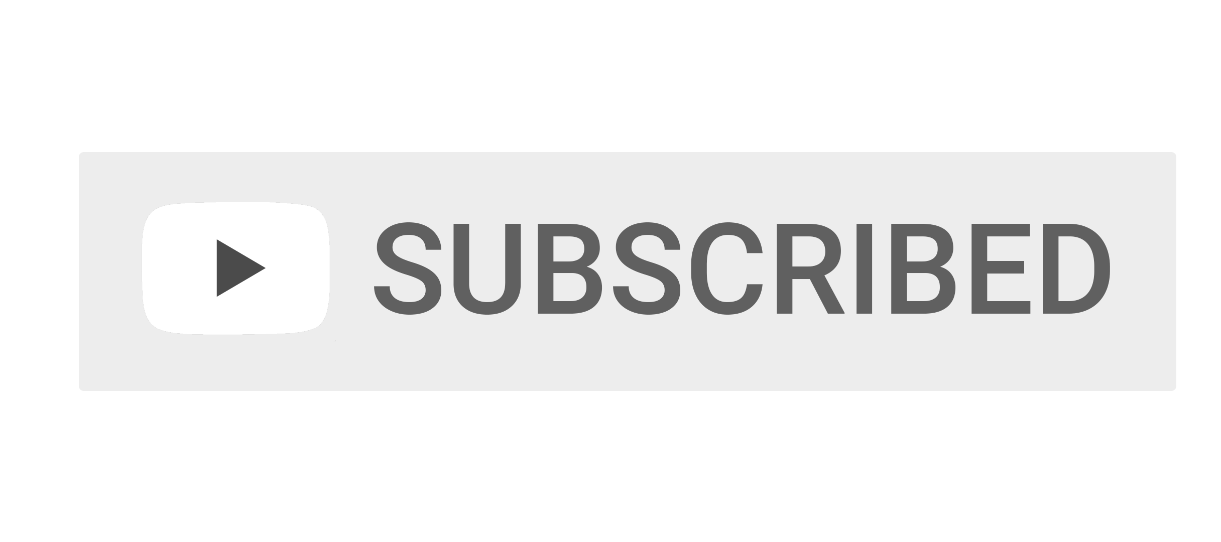 YouTube subscribed button PNG with Icon