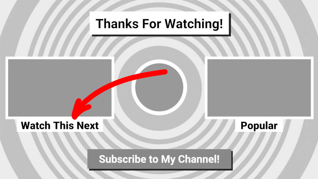 Next Video on YouTube Outro template