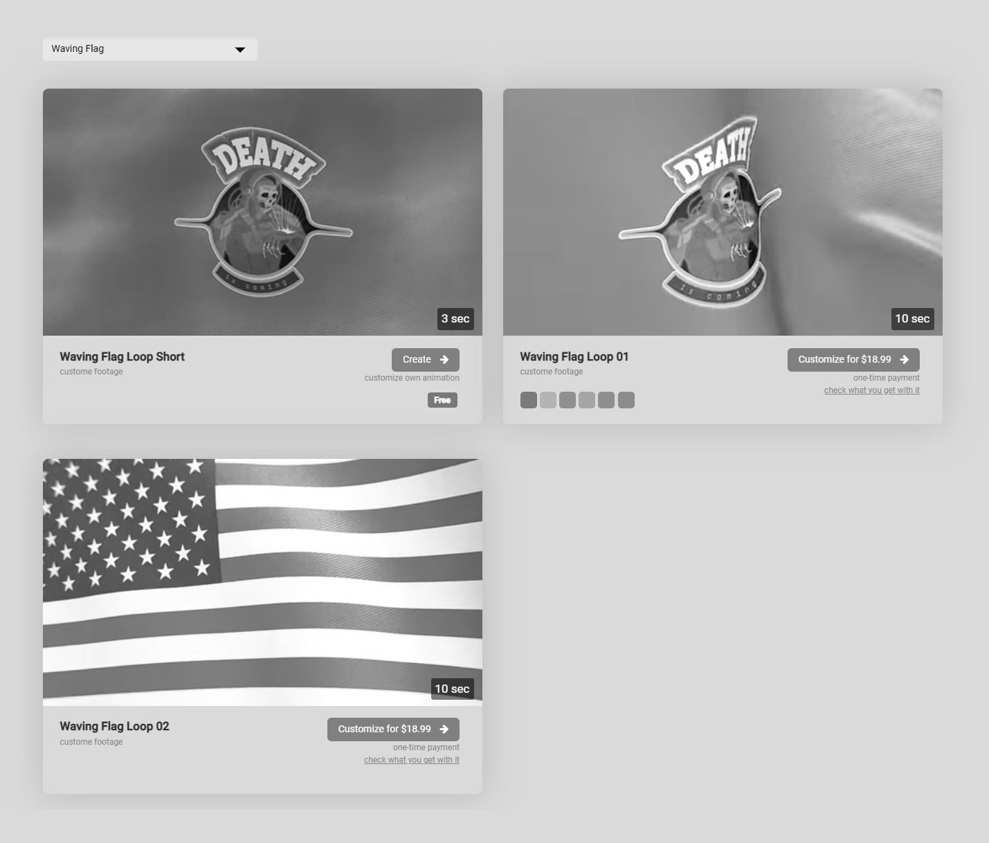 custom flag image animations with logo