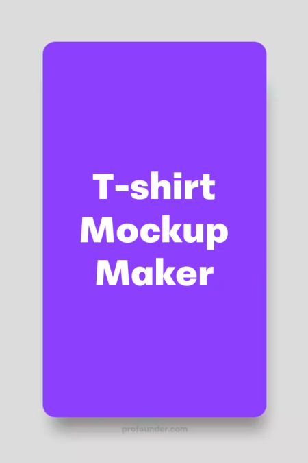Free T-shirt Mockup Maker